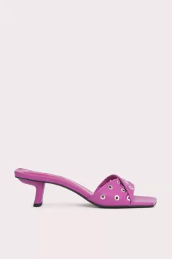 Rocco Fuchsia Nappa Leather And Eyelets