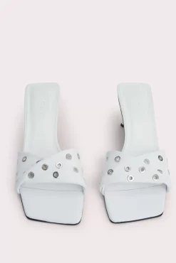 Rocco White Nappa Leather And Eyelets