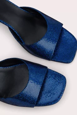 Romy Blue Disco Dot Leather