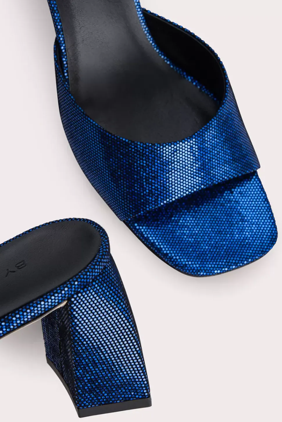 Romy Blue Disco Dot Leather