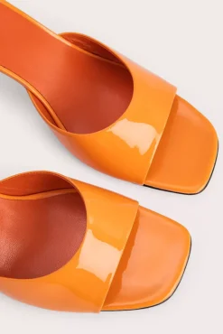 Romy Orange Patent Leather