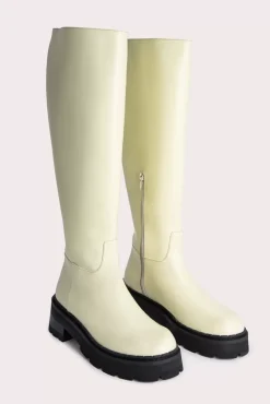 Russel Ivory Soft Semi Patent Leather