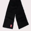 Solid Scarf Black Alpaca