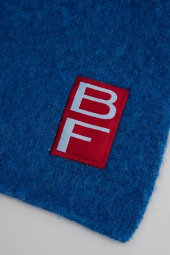 Solid Scarf Deep Blue Alpaca