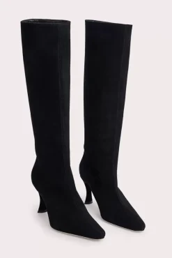 Stevie 42 Black Suede Leather