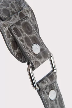 Story Cement Croco And Nappa Leather