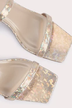 Tanya Disco Ball Hologram Leather