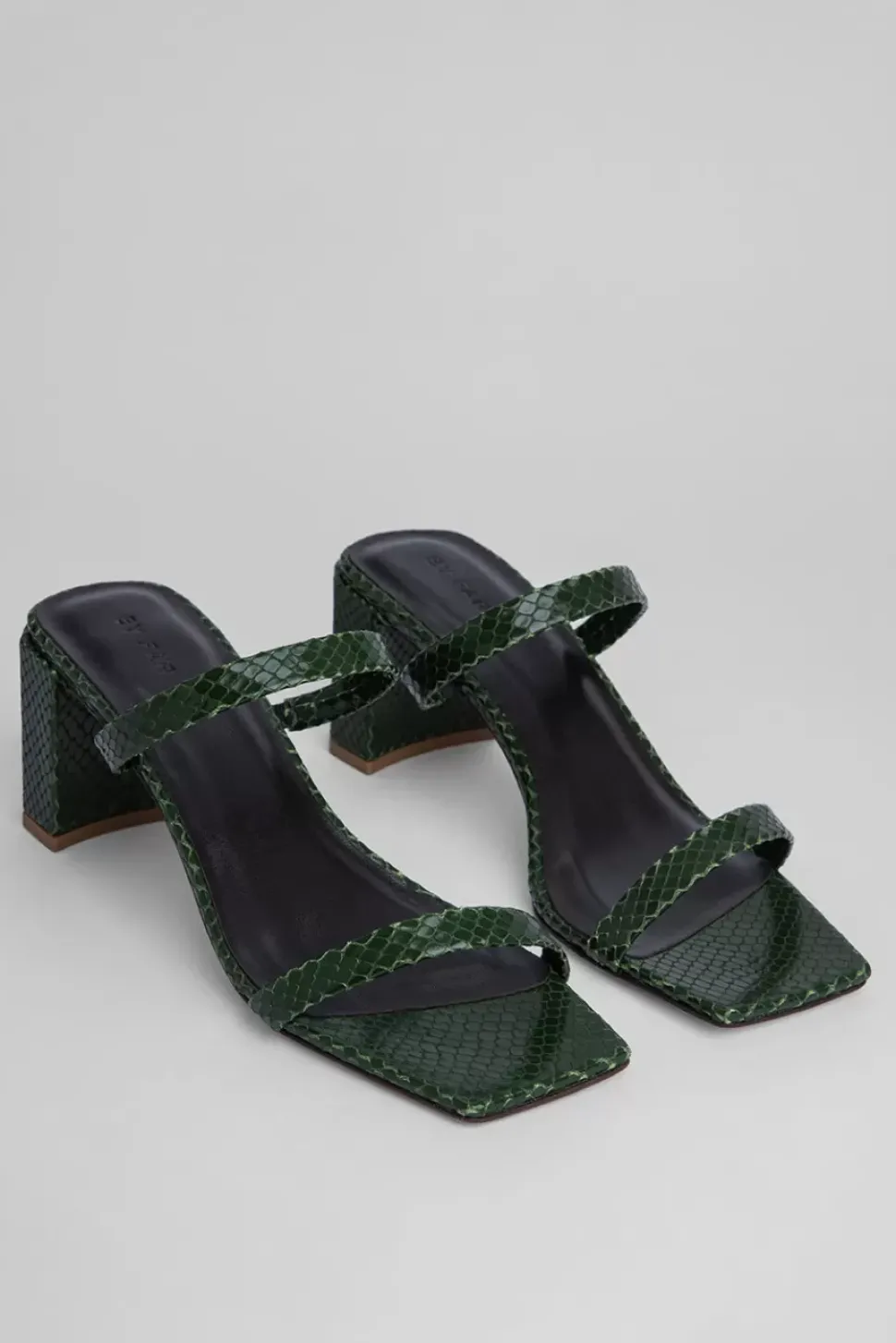 Tanya Emerald Snake Print Leather