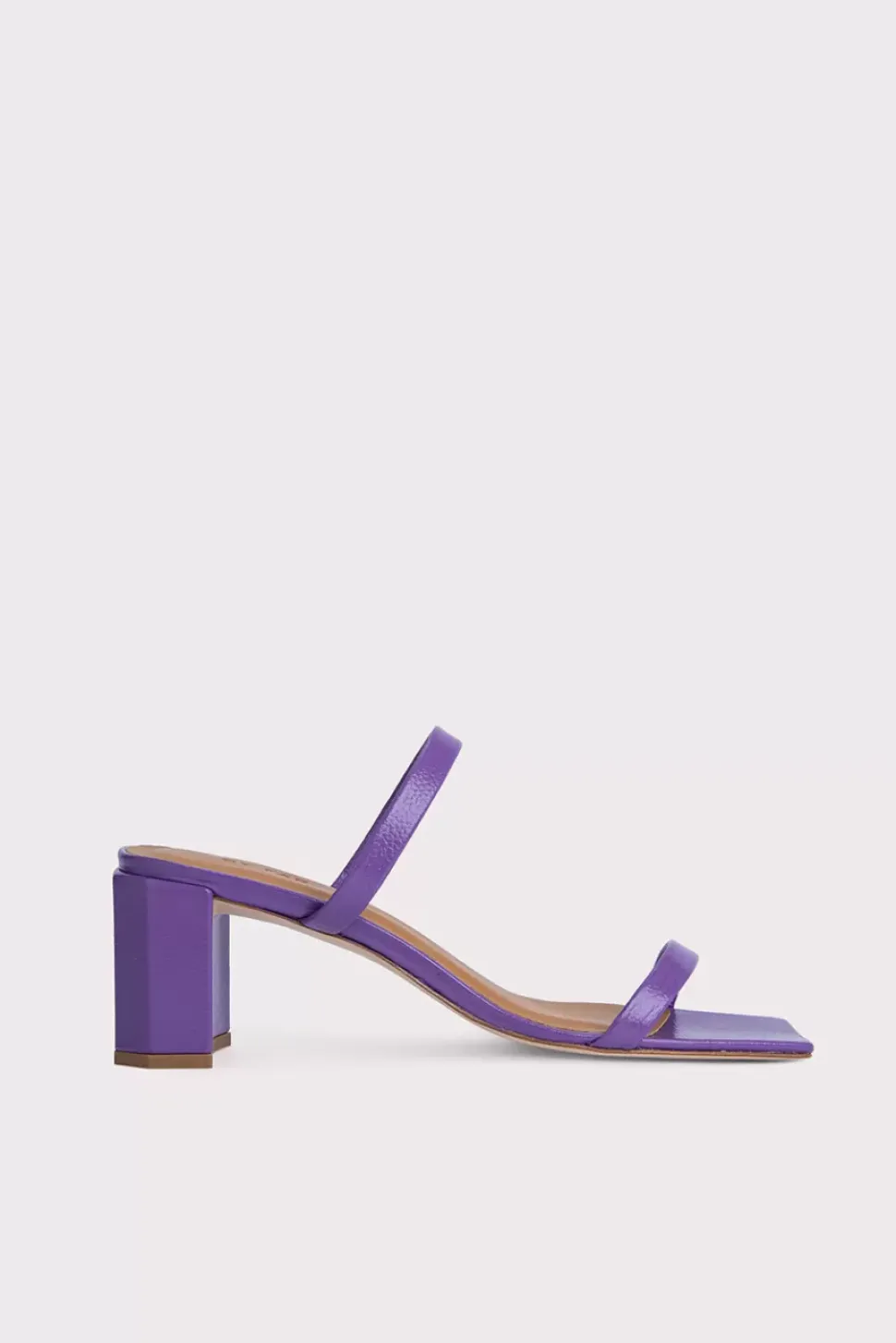 Tanya Violet Gloss Grained Leather