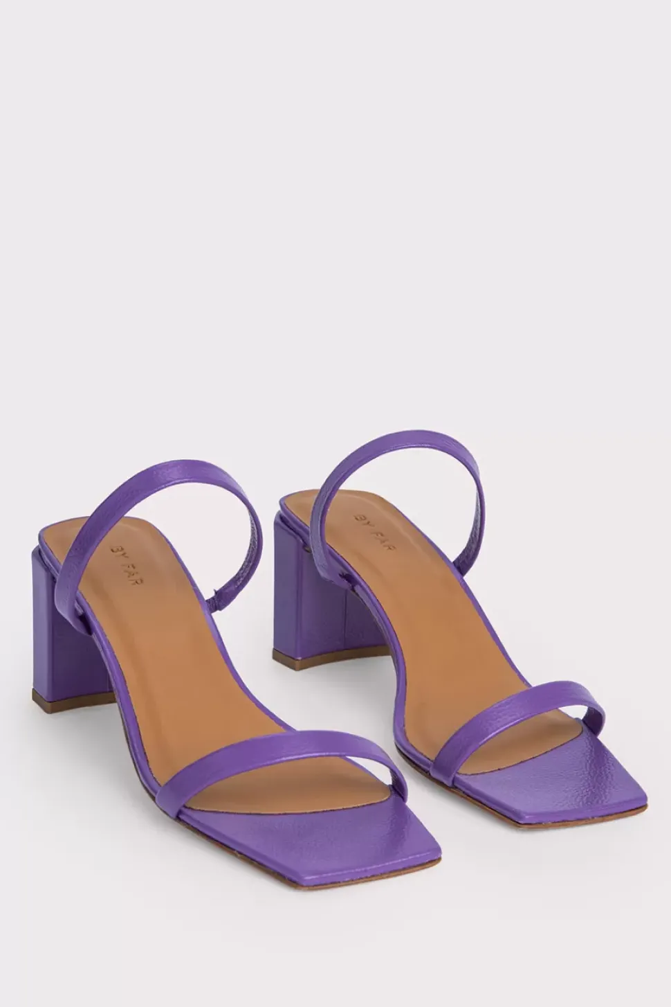 Tanya Violet Gloss Grained Leather