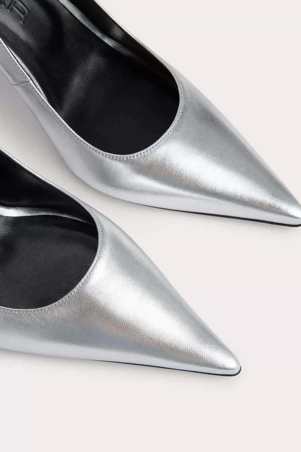 Viva Silver Metallic Leather