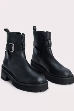 Warner Black Nappa Leather