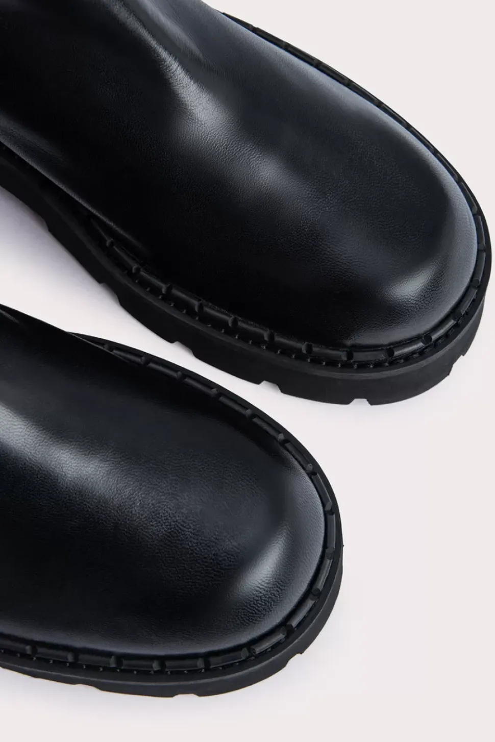 Warner Black Nappa Leather
