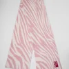 Zebra Scarf Candy Floss Alpaca